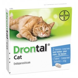 Bayer Drontal Ontworming Kat 2 TABLETTEN