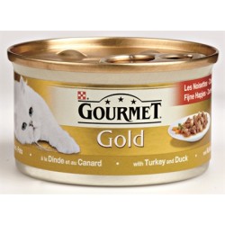 Gourmet Gold Fijne Hapjes Kalkoen / Eend 85 GR (24 stuks)