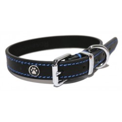 Rosewood Luxury Leather Halsband Hond Leer Luxe Zwart