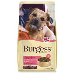 Burgess Dog Sensitive Schotse Zalm / Rijst 12,5 KG