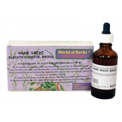 World Of Herbs Fytotherapie Haar / Vacht / Broos 50 ML