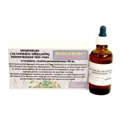 Dierendrogist World Of Herbs Fytotherapie Urineverlies Teef / Poes 50 ML
